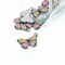 1, 4, 20 or 50 Pieces: Yellow and Pink Striped Butterfly Charms